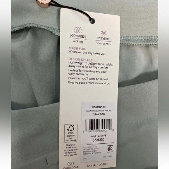 Calia by carrie underwood Journey Midrise Short Size XL 4”inseam In Grey Bog - Picture 4 of 4